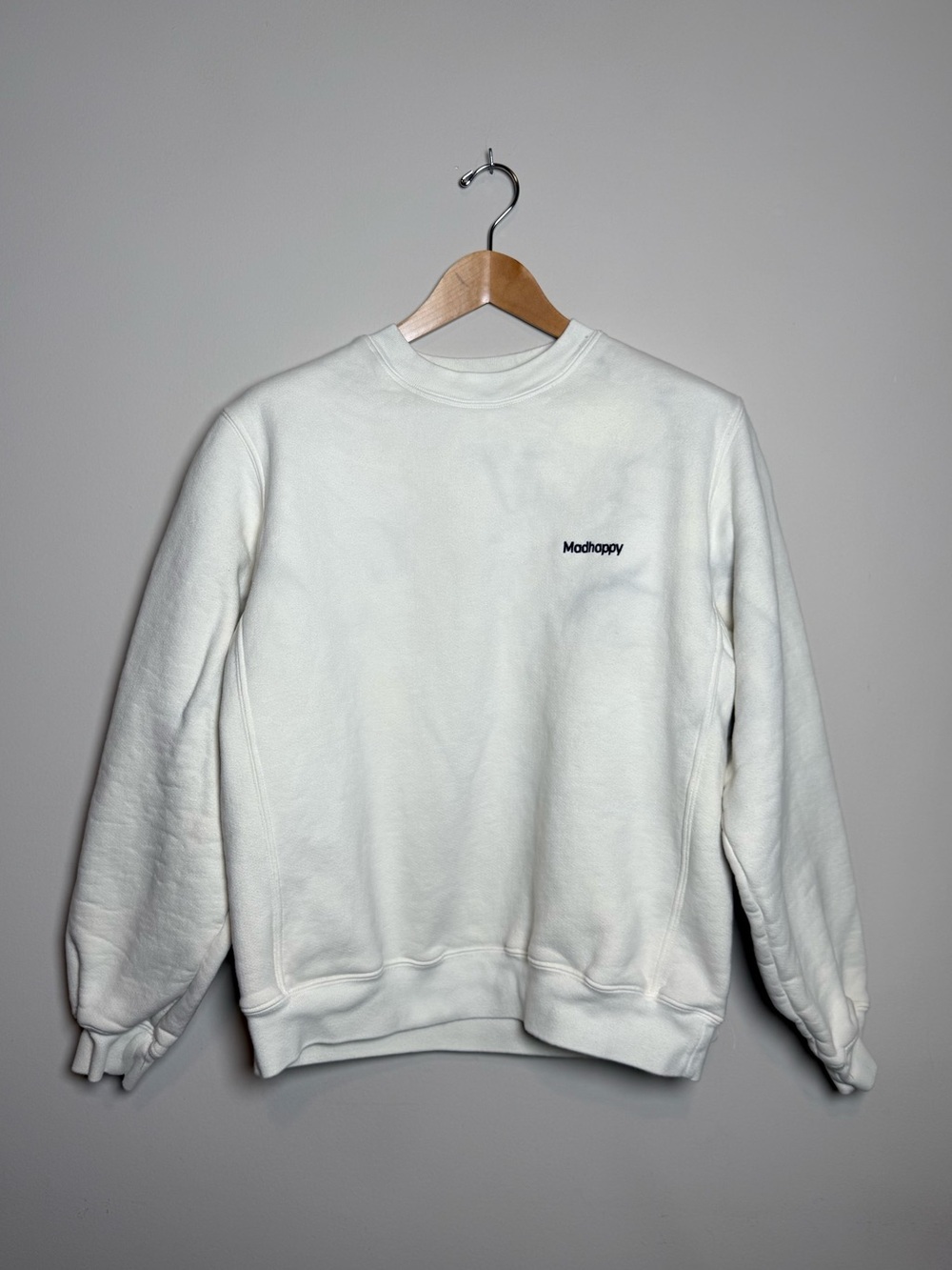 Madhappy | Classic Core Crewneck Tie Dye Sweatshirt | White | Size Large